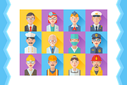Flat Professions Avatars Icons, an Icon by Yuzach (Thumbnail 2 of 7)