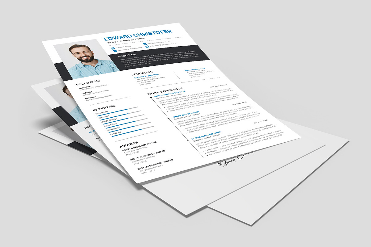 Resume / CV Template, a Resume Template by Abdul Studio (Photo 5 of 5)