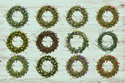 Wreath stock photo containing tulip and floral, a Nature Photo by Tempera (Thumbnail 2 of 2)