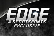 Sportsfont Edge, a Font by Sportsfonts by Kris Bazen