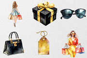Luxury Shopping  Black Friday Clipar, an Illustration by DreamCafeArt (Thumbnail 5 of 7)