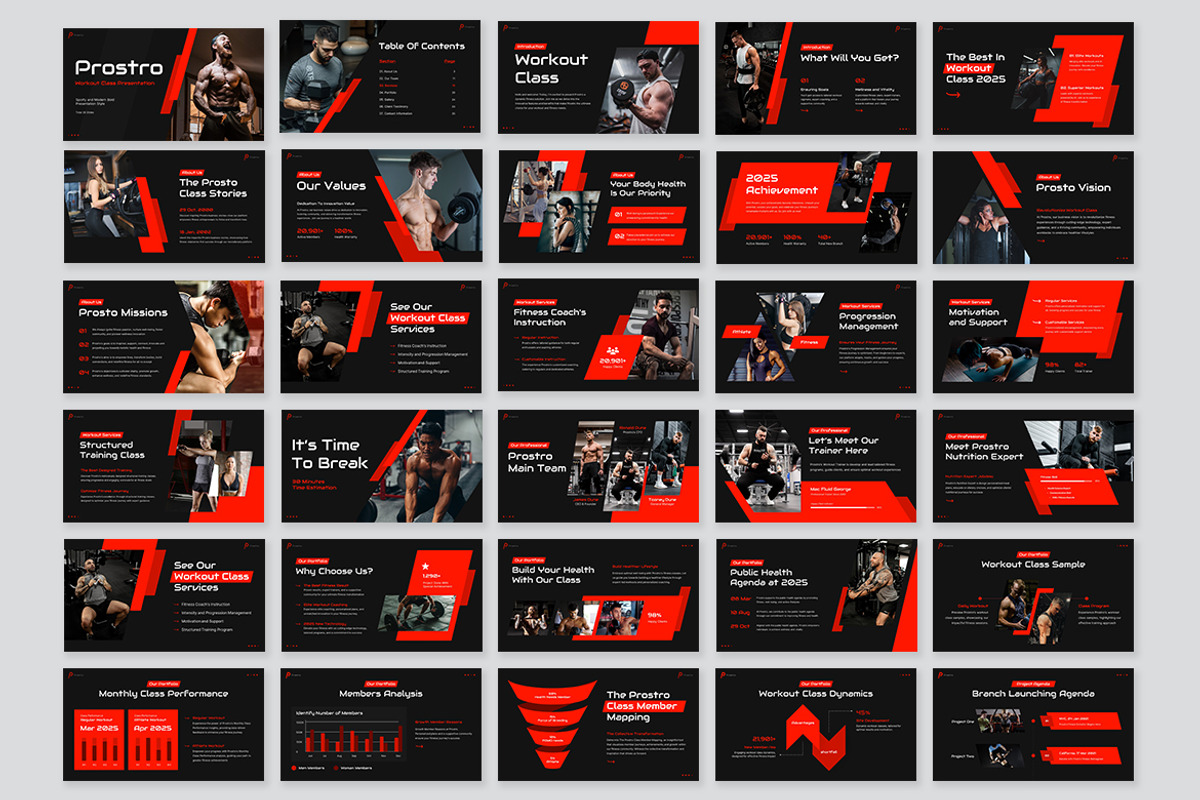 Prostro Workout Class Keynote, a Presentation Template by kerismaker (Photo 10 of 11)