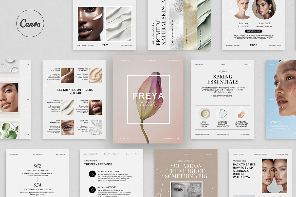 FREYA / Social Media Kit, a Social Media Template by Studio Dara (Photo 1 of 13)