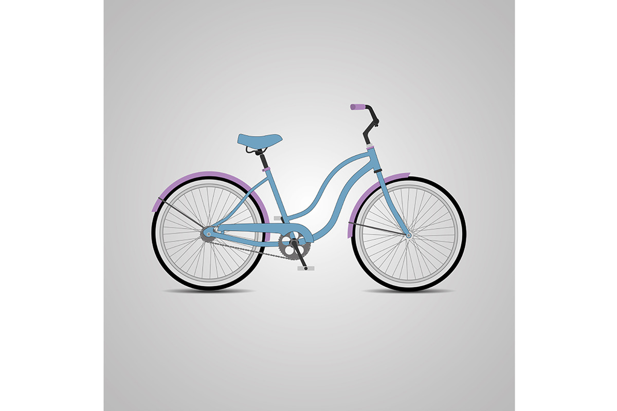City bicycle + brush chain. Icon., an Icon by AnastasiaFlowStudio (Photo 2 of 2)