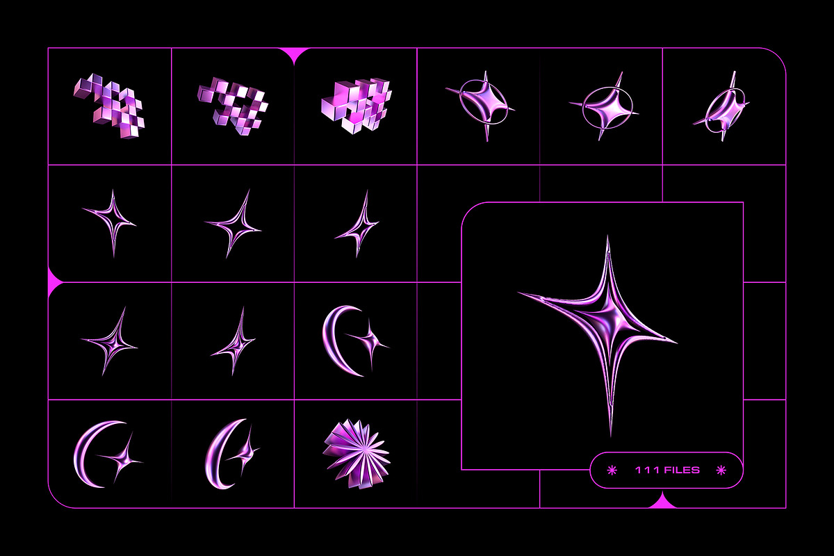 3D Y2K Objects - 111 illustrations, an Object Graphic by assetpro.design (Photo 11 of 15)