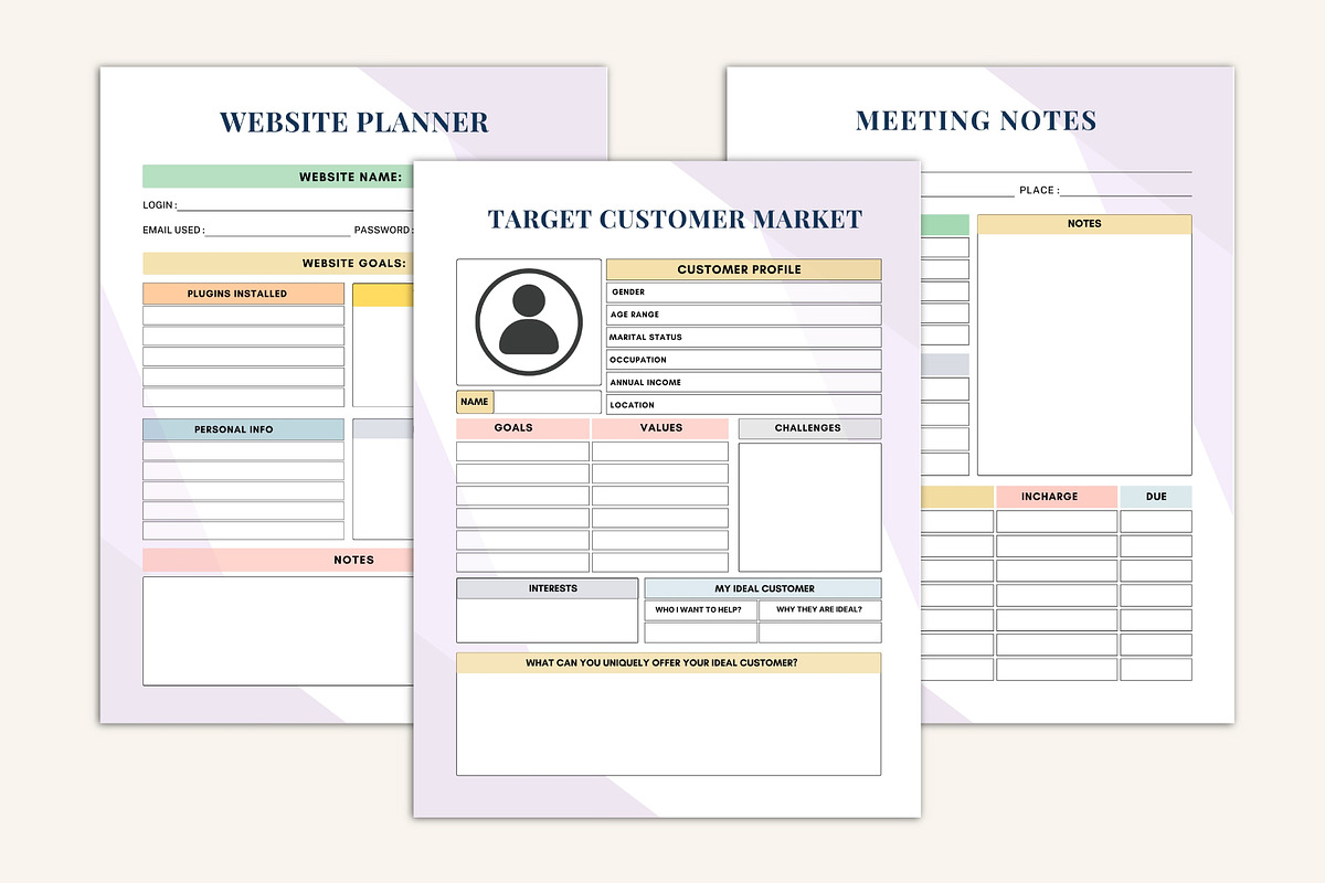 Small Business Bookkeeping Planner preview 3