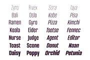 Bondia - Condensed Family, a Sans Serif Font by Arterfak Project (Thumbnail 5 of 15)
