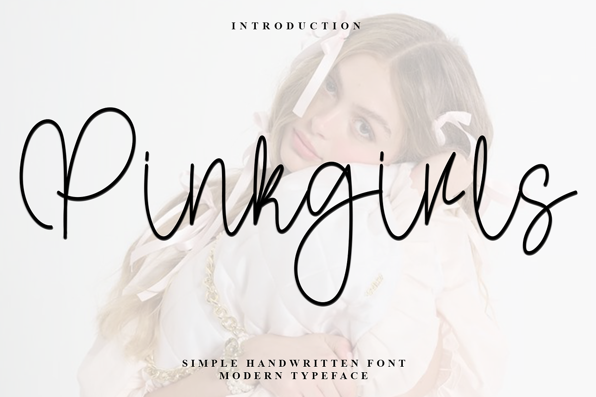 Pinkgirls, a Handwritten Font by FreshTypeINK (Photo 1 of 8)