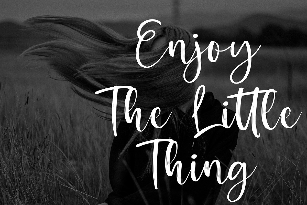 Bitheris Script Brush Font, a Script Font by Formatika Studio (Photo 4 of 6)