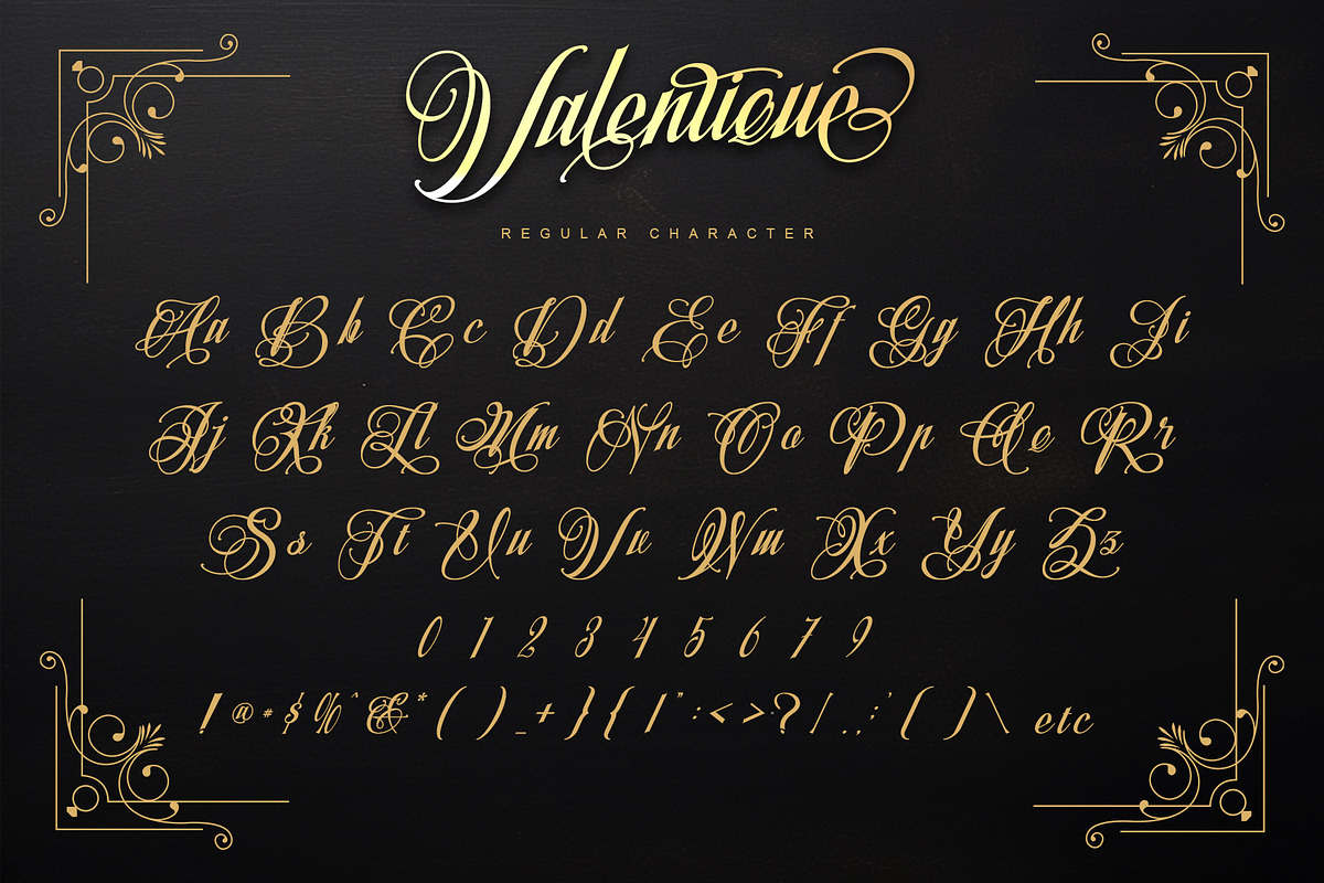 Valentique - Romantic calligraphy, a Script Font by Letterara (Photo 11 of 15)