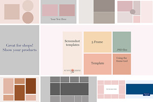 PSD Screenshot Template Bundle 3