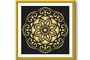 Floral Vector Abstract Golden, a Decorative Illustration by FineArtStudio (Thumbnail 3 of 3)