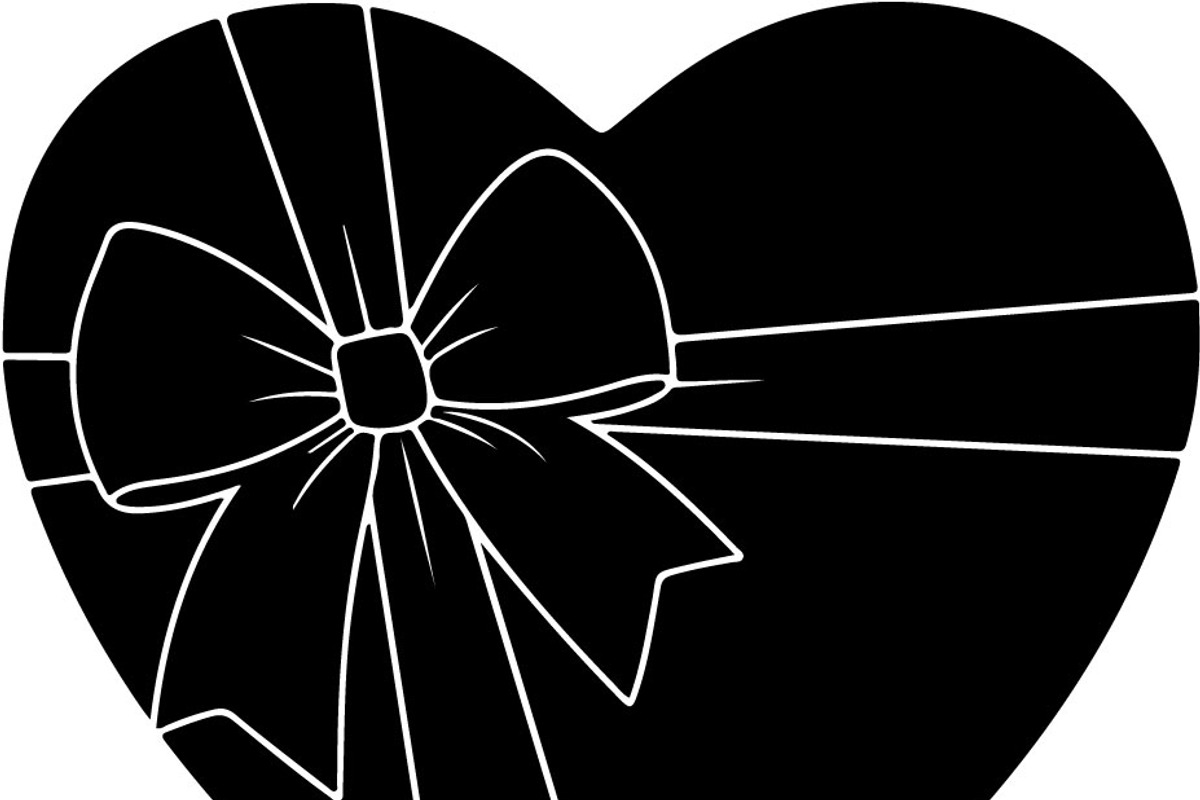 Black Heart Love Silhouette Icons Se, an Illustration by Designer_Momina (Photo 13 of 18)