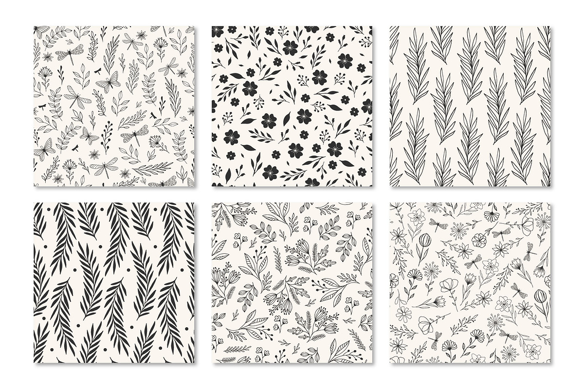 30 Botanical patterns, a Pattern Graphic by Anatartan Design (Photo 2 of 6)