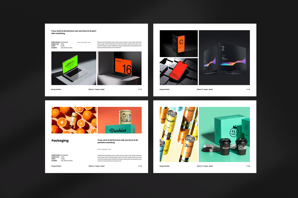 Graphic Design Portfolio Template, a Brochure Template by ArtisanaAura (Photo 9 of 14)