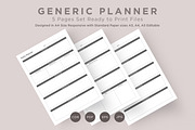 Generic Planning Pages Set V-04, a Stationery Template by shahsoft (Thumbnail 1 of 3)