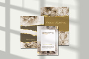 Gold & Flower Watercolor Backgrounds, a Pattern Graphic by Suna Kosem (Thumbnail 4 of 19)