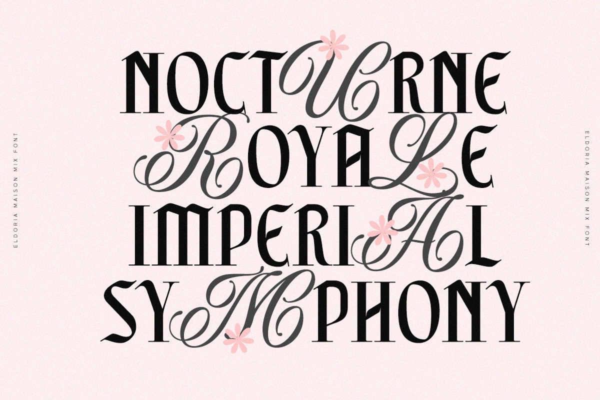 Eldoria Maison Luxury Mixed Font, a Script Font by Letterhend Studio (Photo 9 of 9)