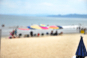 Blurred day on the Beach