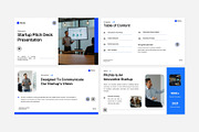 White Blue Modern Startup Pitch Deck, a Presentation Template by Eklip Studio (Thumbnail 2 of 6)