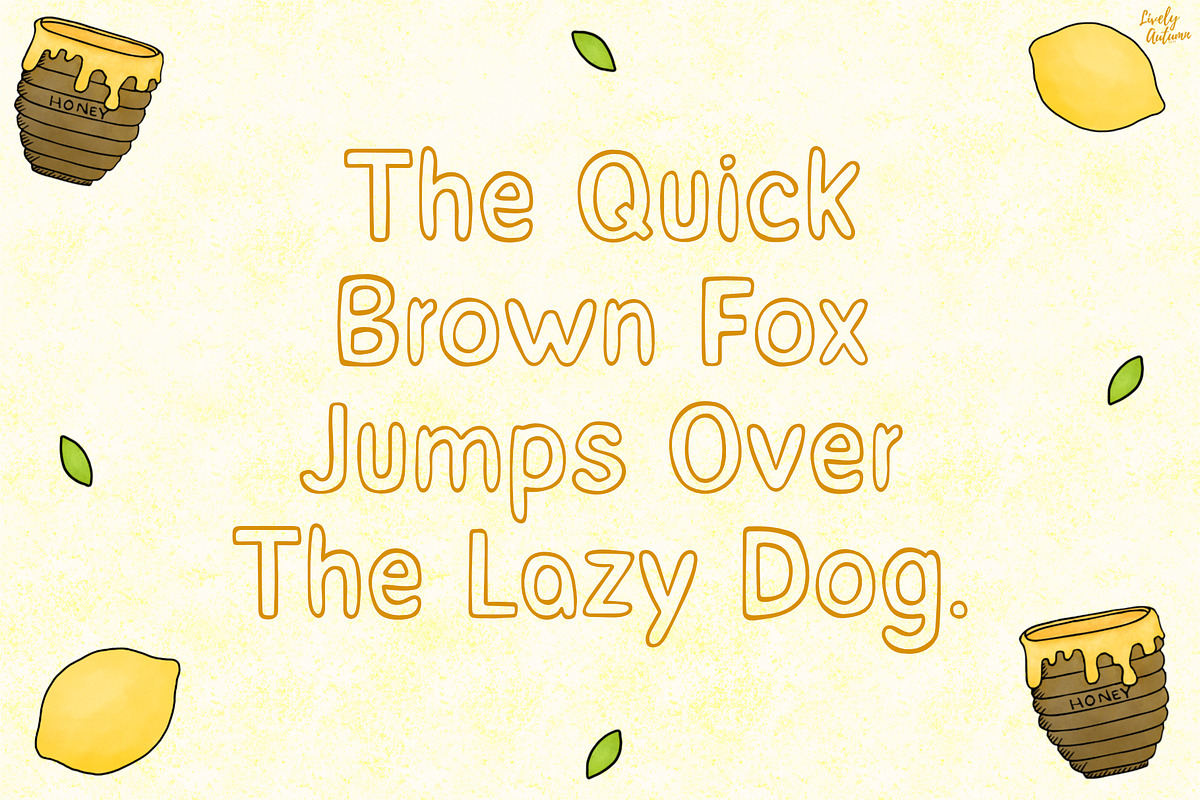 Honey Lemon | Handwriting Font, a Handwritten Font by LivelyAutumn11.11 (Photo 4 of 5)