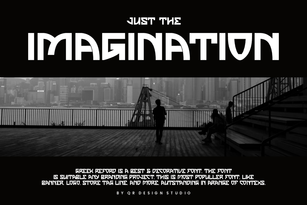 Greek Reford - Unique Typeface Font, a Sans Serif Font by QR Design Studio (Photo 4 of 7)