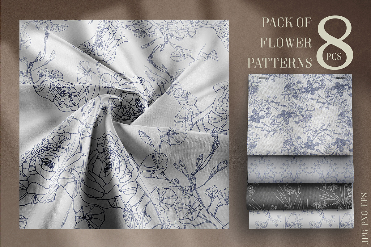 Skull and flowers poster set, a Texture Illustration by LanaDzi (Photo 7 of 10)