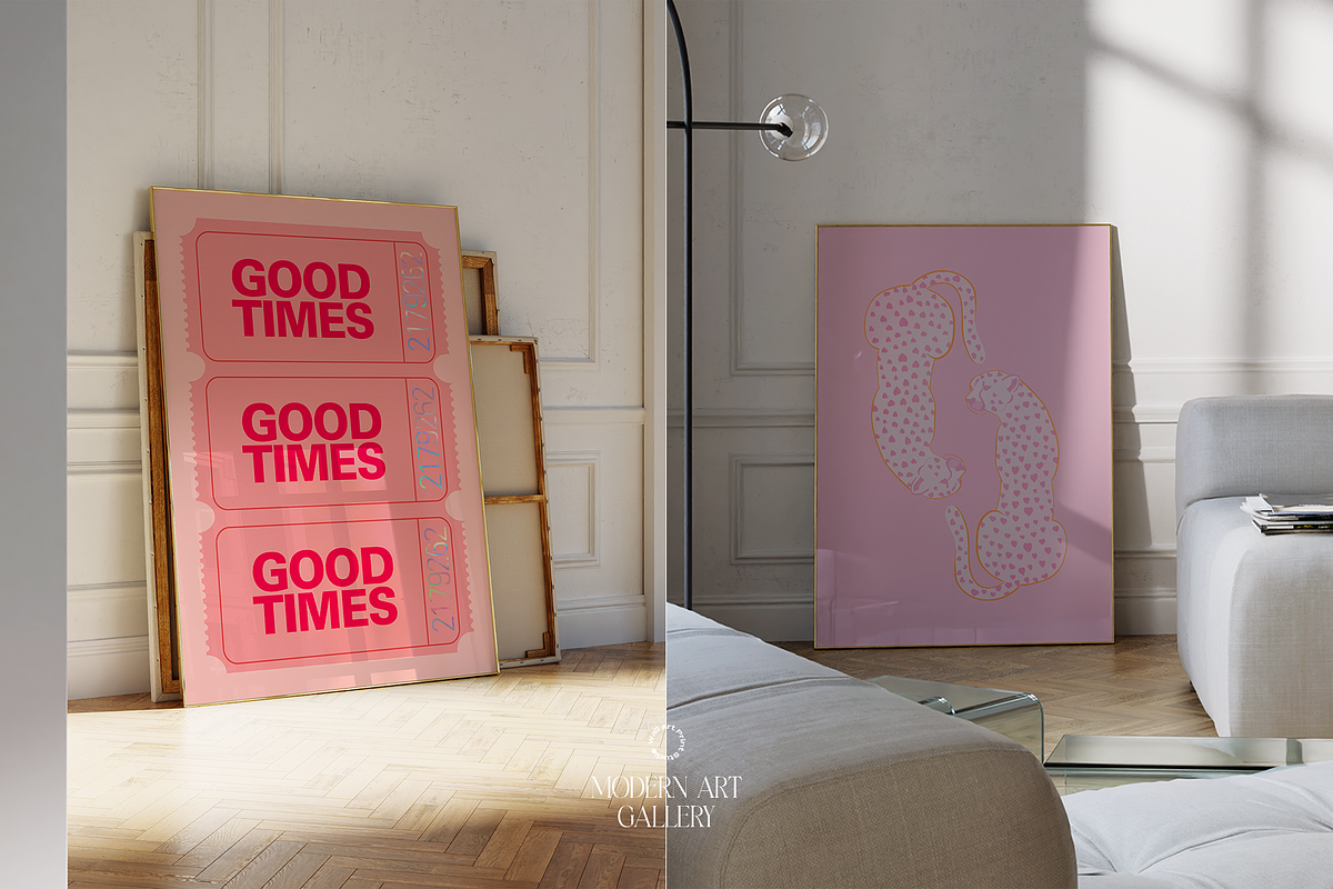 Modern Art Gallery 4, a Graphic by Wall Art Print Studio (Photo 9 of 18)