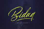 Bidaq Brush, a Script Font by Aantebas (Thumbnail 1 of 6)