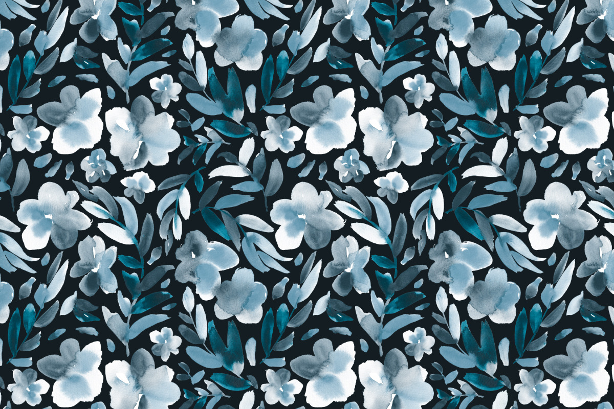 Grey, teal, blue and black, a Pattern Graphic by Anya-D (Photo 2 of 6)