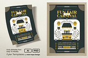 Folk Art Fun Fair Carnival Flyer, a Flyer Template by Hole Hope Design (Thumbnail 2 of 6)