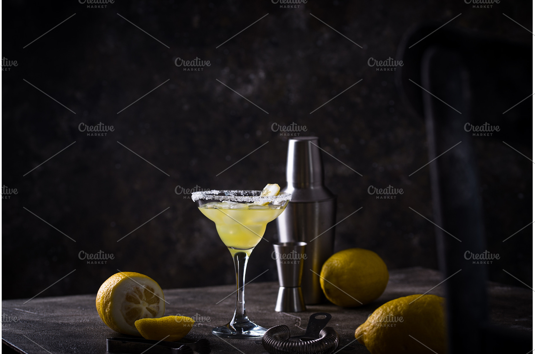 Lemon citrus Margarita or Martini, a Food & Drink Photo by Yulia Furman