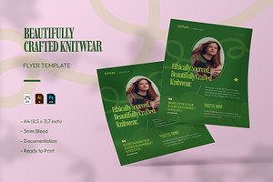 Beautifully Crafted Knitwear - Flyer, a Flyer Template by VUNIRA