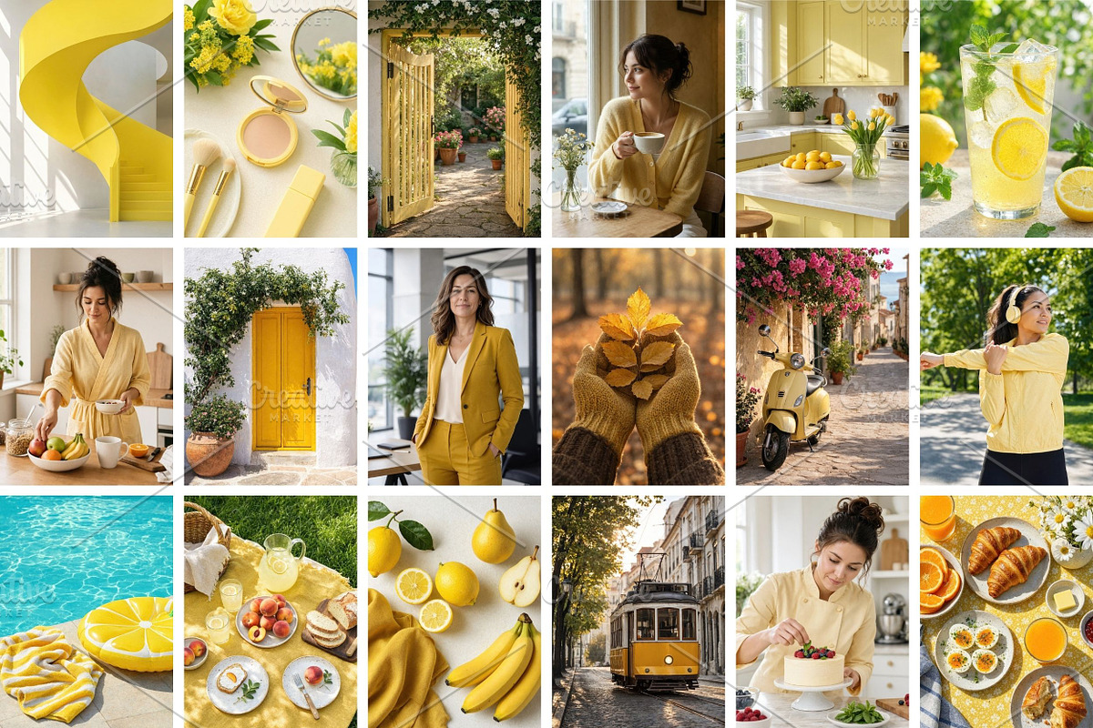 Yellow Aesthetic Stock Photos, a Beauty & Fashion Photo by Selenique Studio (Photo 11 of 11)
