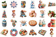 Sweet Christmas Clipart Bundle, an Illustration by Sublimation Artist (Thumbnail 2 of 6)