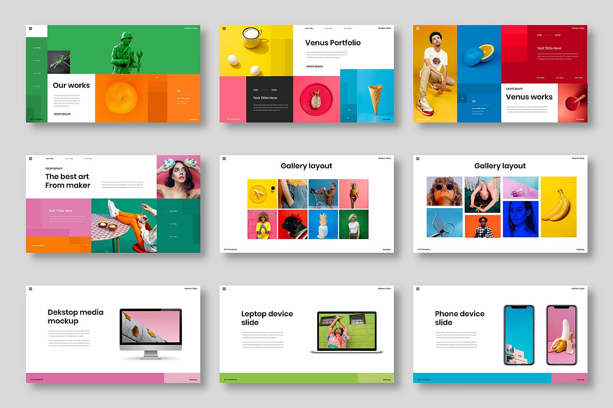 Venus - Business PowerPoint Template, a Presentation Template by Dens Creative Studio (Photo 4 of 6)