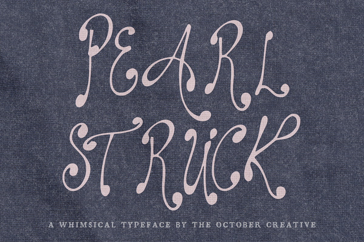 Pearlstruck Flowing Script Font, a Script Font by The October Creative (Photo 1 of 8)