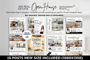 Open House Instagram Posts Canva, a Social Media Template by CreativeVinesStore (Thumbnail 3 of 12)