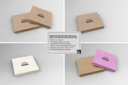 Medium Square Paper Box&Lid Mockup, a Cups & Container Mockup by INCDesign (Thumbnail 6 of 7)