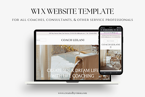 WIX Website Template for Coaches, a Wix Template by CreatedbyVision LLC