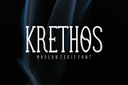 Krethos - Font, a Serif Font by artchiles_design (Thumbnail 1 of 5)