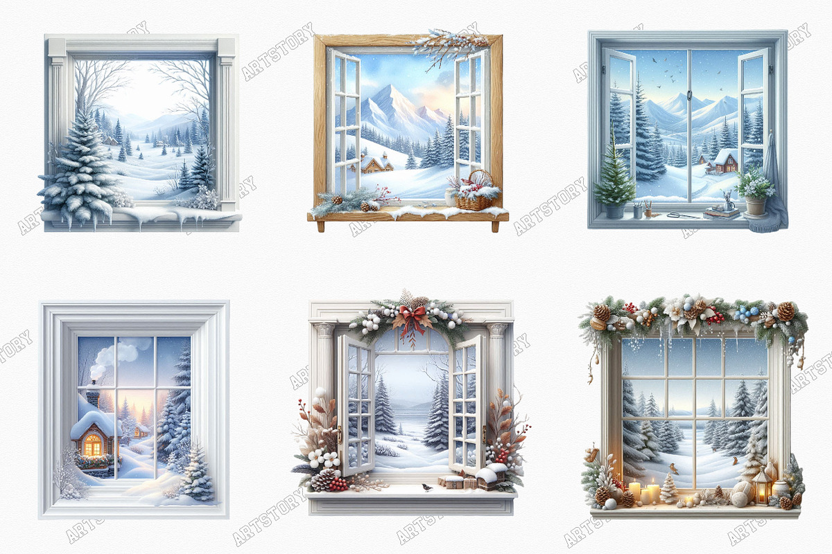 Christmas Winter View Window Frames, a Graphic by designcity5 (Photo 3 of 5)