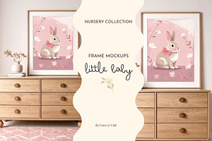 Girls Nursery Frame Mockup
