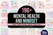Mental Health Posts Templates, a Social Media Template by Aks-Designs (Thumbnail 1 of 8)