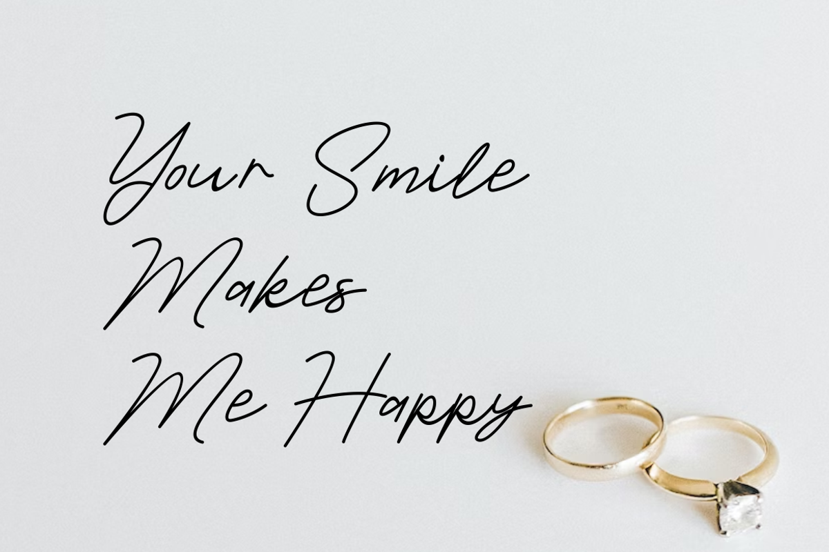 Smile At One - Font, a Script Font by artchiles_design (Photo 3 of 5)