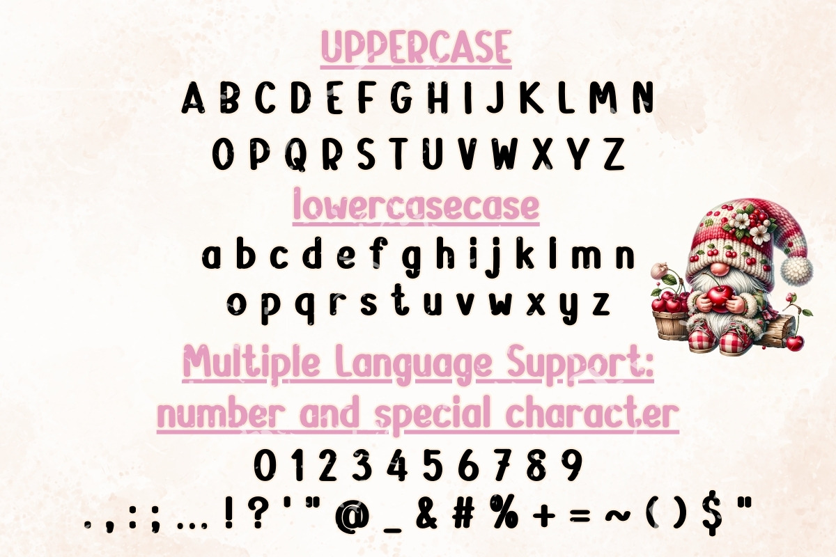 Sweet Cherry - Handwritten, a Handwritten Font by Charmingbear59.design (Photo 5 of 5)