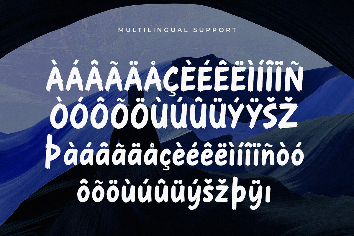 Inked Noise – Handdrawn Brush Font, a Handwritten Font by overlaytemplates (Photo 5 of 5)