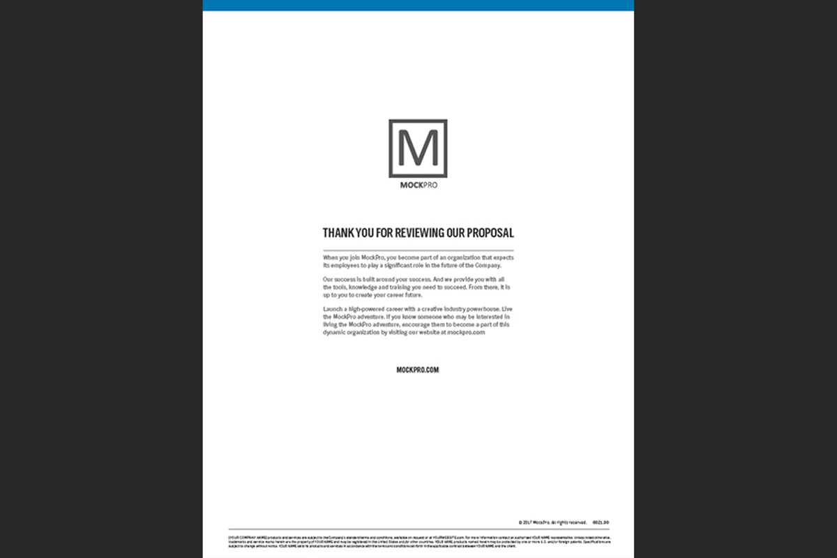 Simple Proposal Template Indesign, a Stationery Template by Shop Mockpro (Photo 20 of 20)