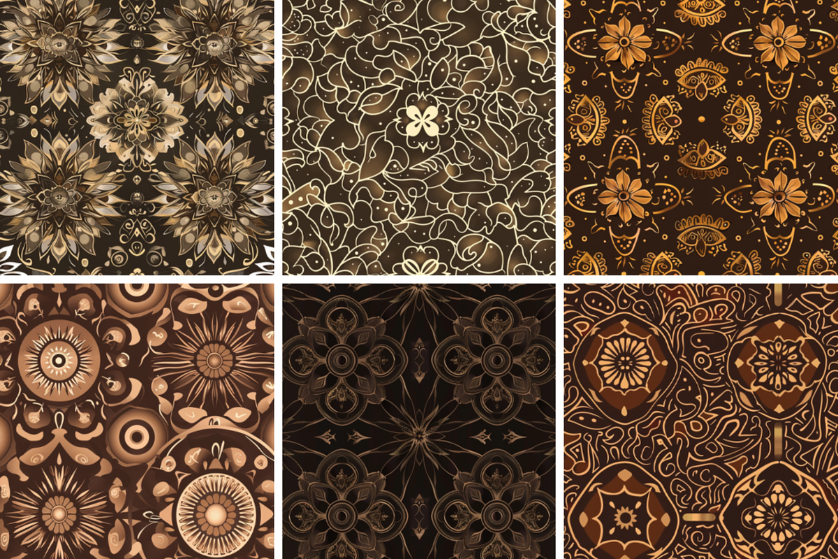 Brown Mandala Seamless Patterns, a Pattern Graphic by PrintablesByFranklyn (Photo 4 of 4)