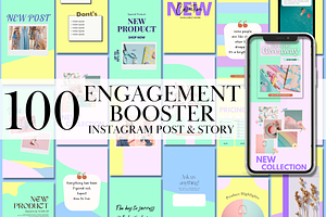 Instagram Template Pastel Theme